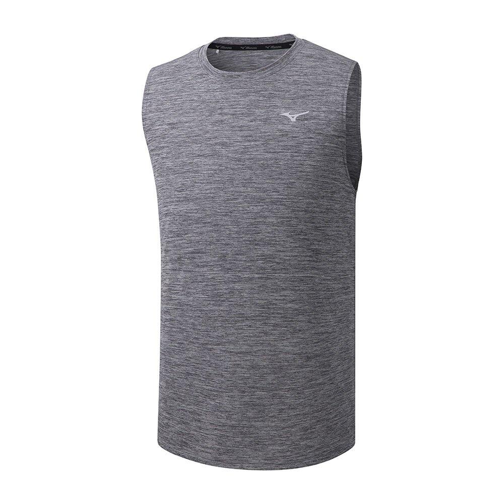 Mizuno Men's Tank Tops Impulse Core S/L Grey - ZSEDRJH-45